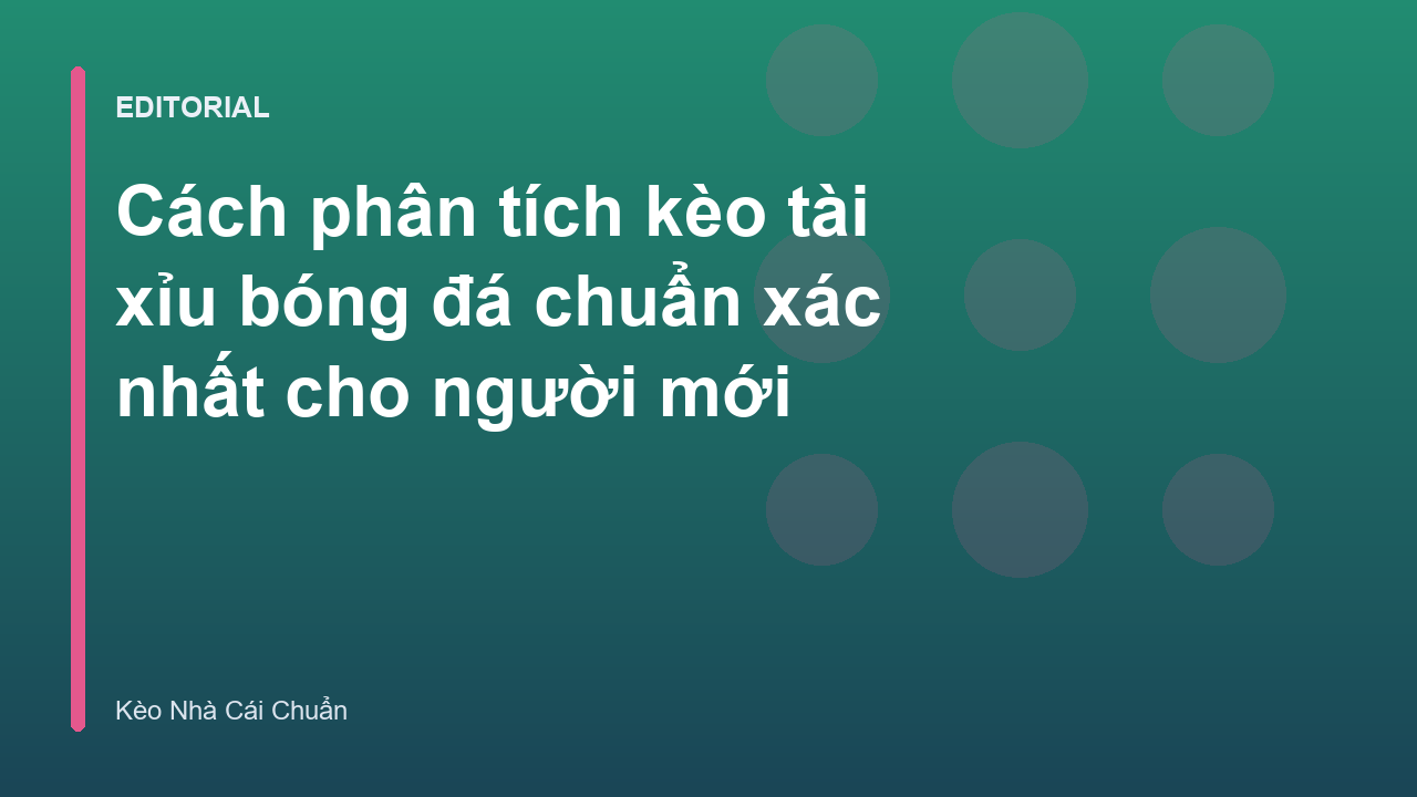 Phân tích kèo tài xỉu bóng đá